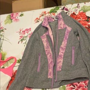 Ivivva zip up training jacket girl size 8